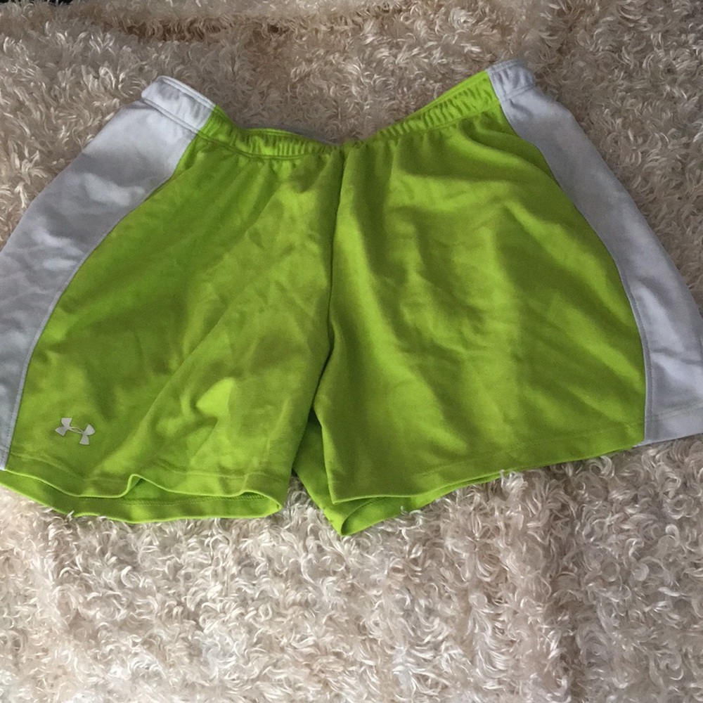 Lime green athletic shorts